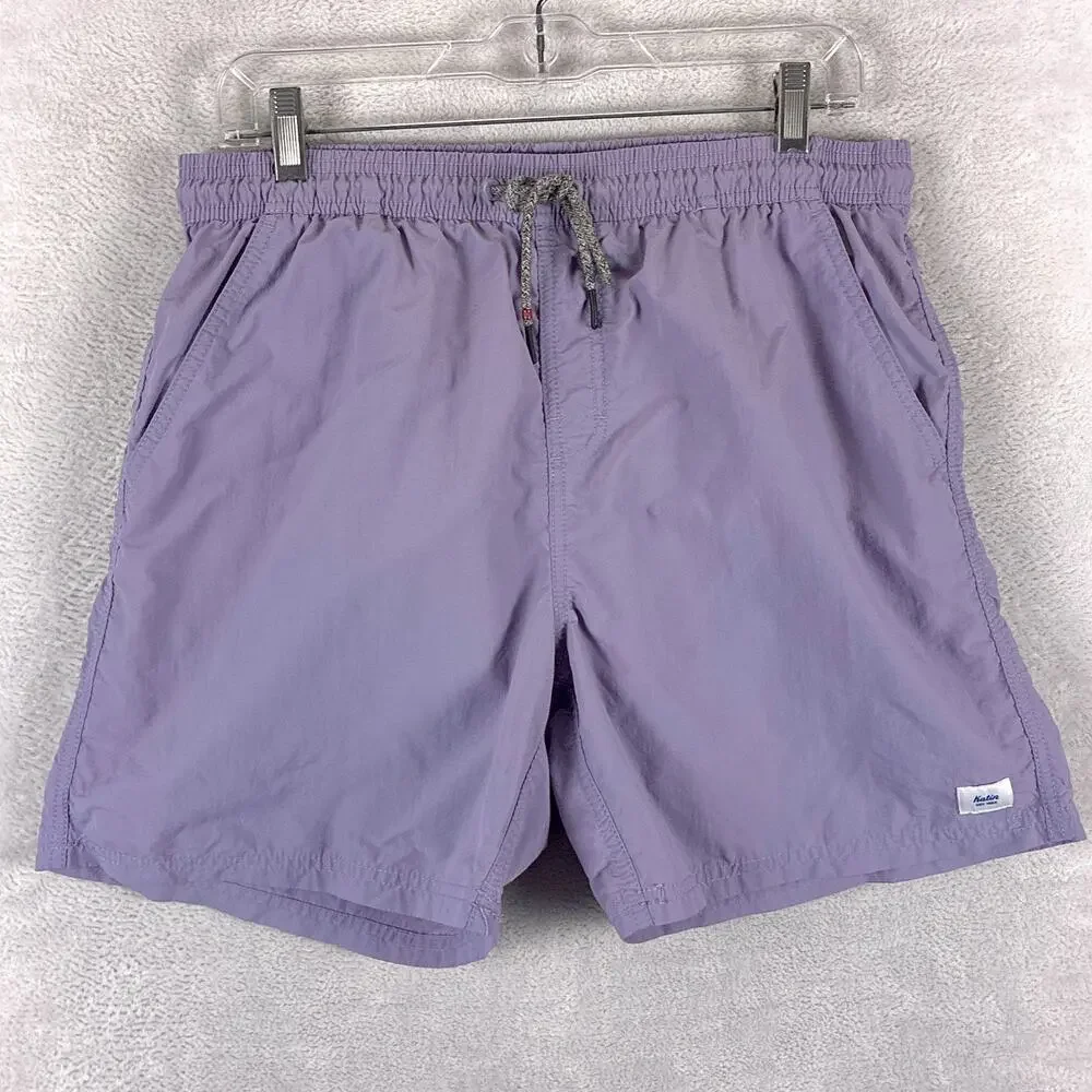 Katin Swim Trunks Mens L Purple Nylon Preppy Beach Summer Surf Classic Huckberry